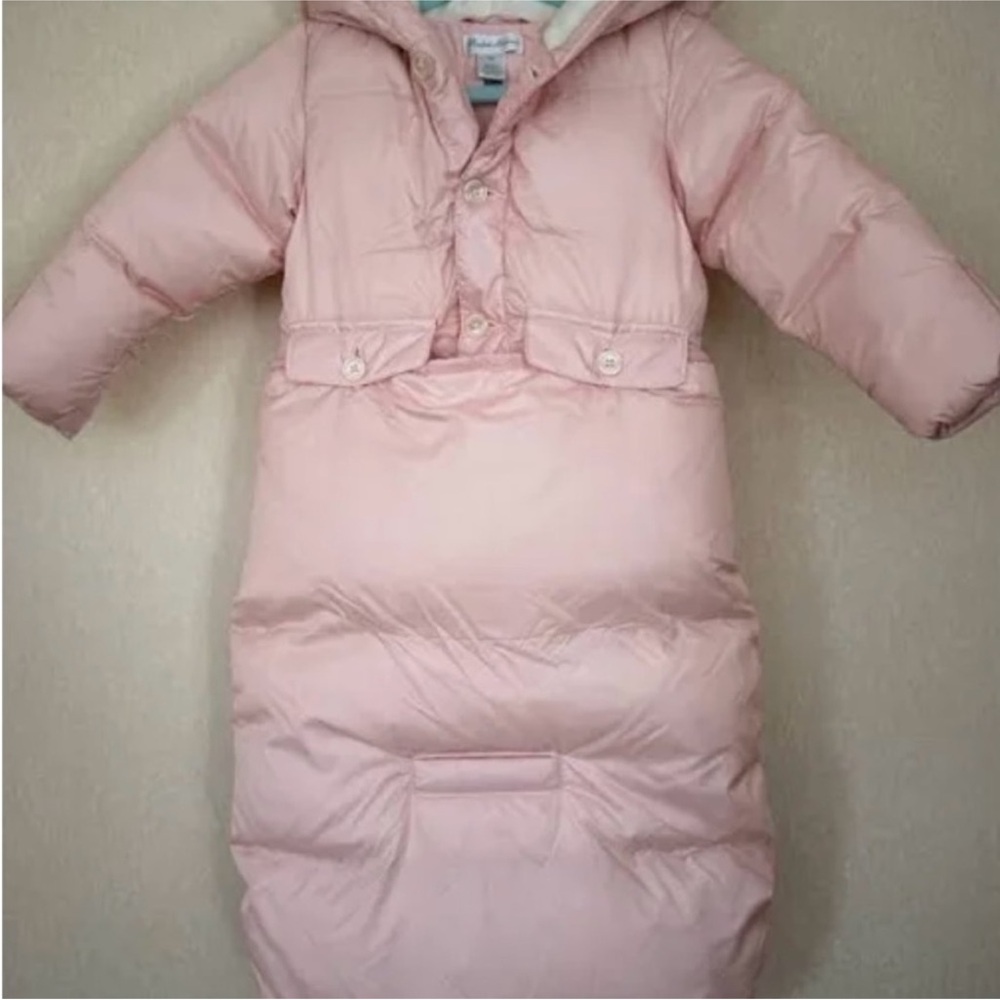 Ralph Lauren Pale Pink Down Bunting Bag Snowsuit